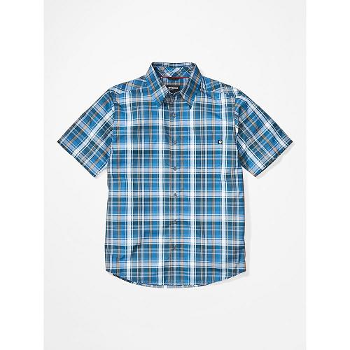 Marmot Lykken Shirts For Mens Blue GQZ819652